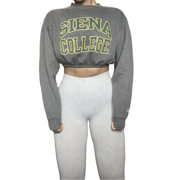 Champion Tops - Siena SOLDCollege Reworked Cropped Crewneck Sweatshirt